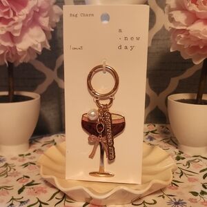 A New Day Gold and Pink Key Holder